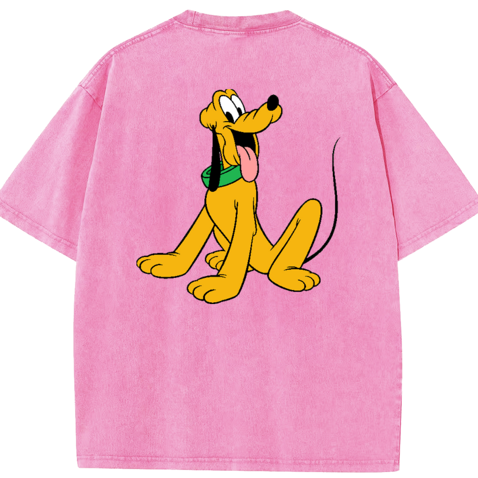 （画像用） ミッキーマウス Mickey Mouse 綿100% ヴィンテージ風 半袖Tシャツ（背面プリント）